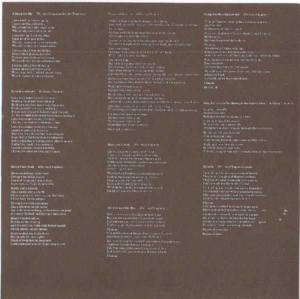 LP Inner Sleeve, Family - A Song For Me (+6)